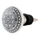 Black Wheel Flat Ceramic Wine Bottle Stopper